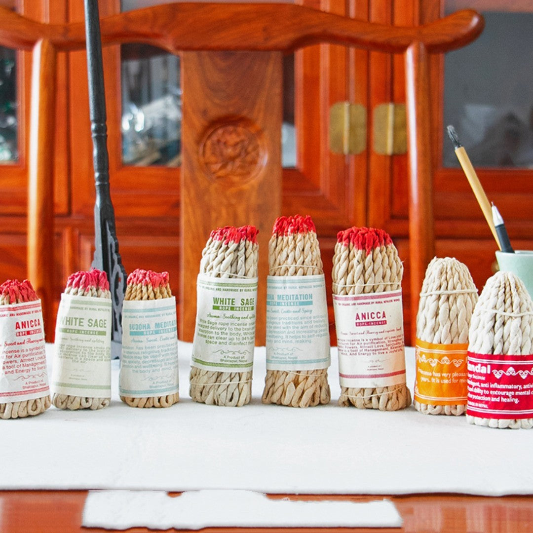 Sacred Ritual Rope Incense – Handwoven & Infused with Mystical Aromas
