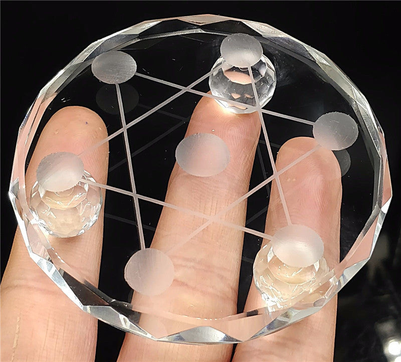Sacred Seven Star Crystal Grid Plate – Amplify Energy & Manifestation Power