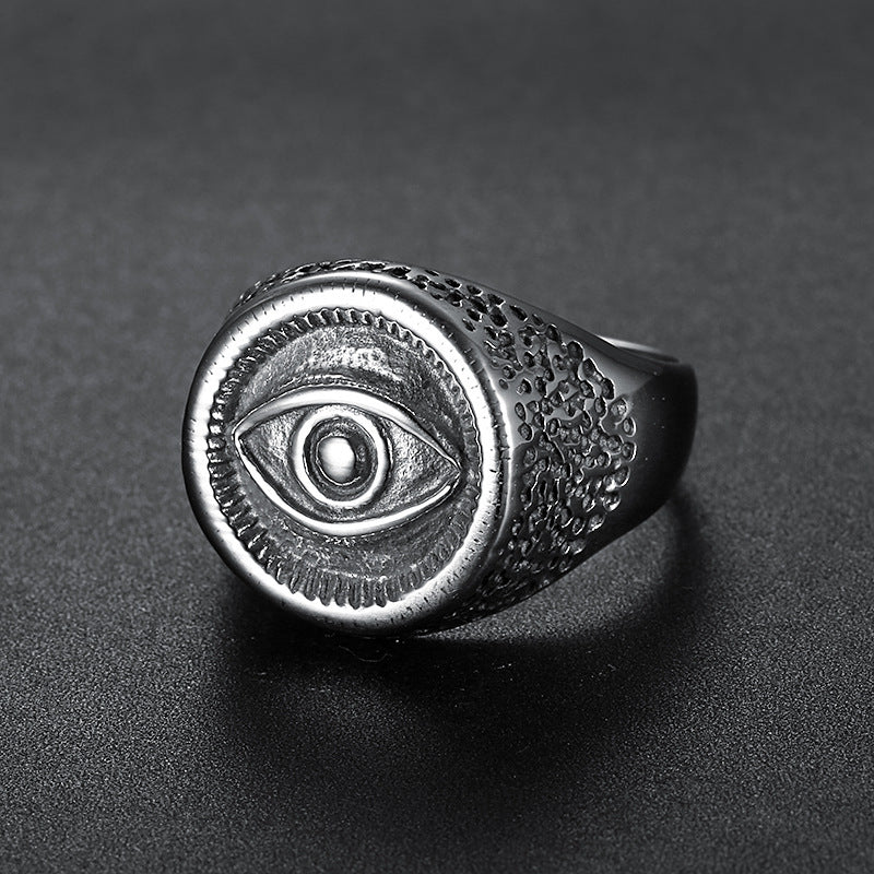 Eye of Horus Stainless Steel Ring – A Talisman of Protection & Power