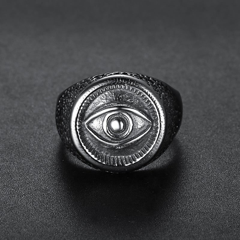 Eye of Horus Stainless Steel Ring – A Talisman of Protection & Power