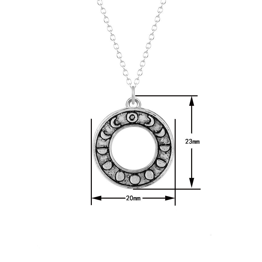 Lunar Phases Pendant – Astrology Necklace for Spiritual Energy & Celestial Connection