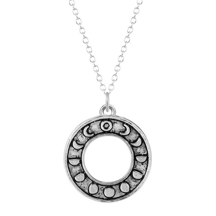 Lunar Phases Pendant – Astrology Necklace for Spiritual Energy & Celestial Connection