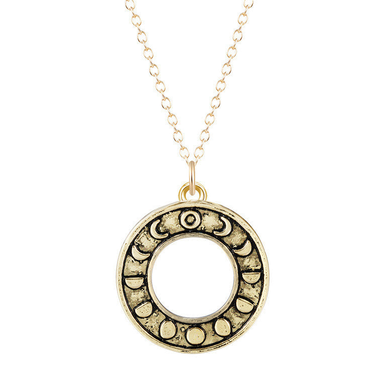 Lunar Phases Pendant – Astrology Necklace for Spiritual Energy & Celestial Connection