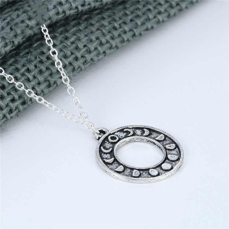Lunar Phases Pendant – Astrology Necklace for Spiritual Energy & Celestial Connection