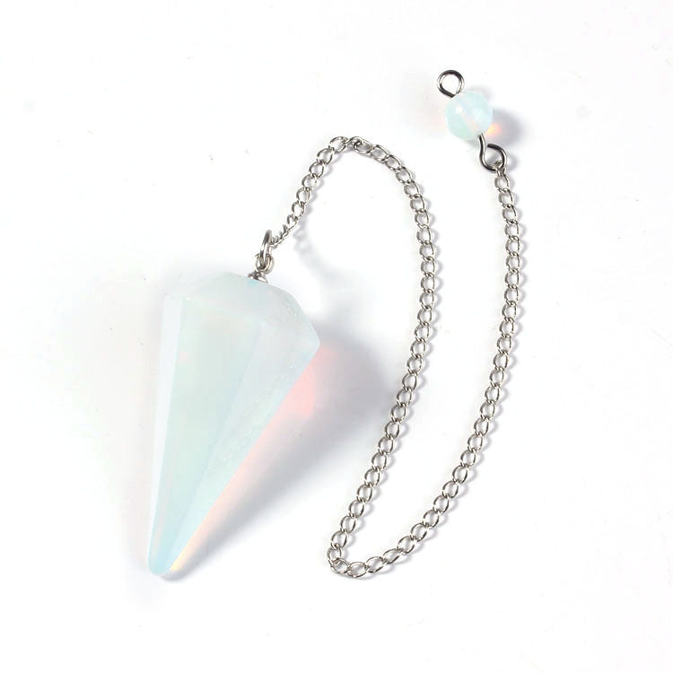 Hexagonal Crystal Pendulum Pendant – Divination & Energy Healing