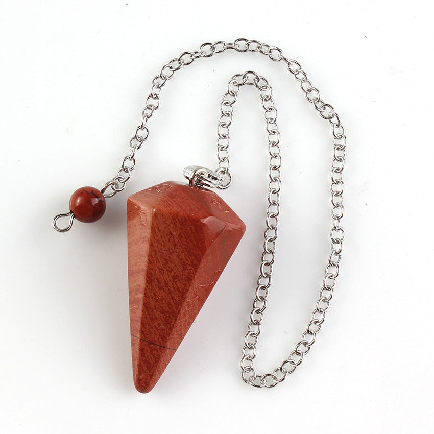 Hexagonal Crystal Pendulum Pendant – Divination & Energy Healing