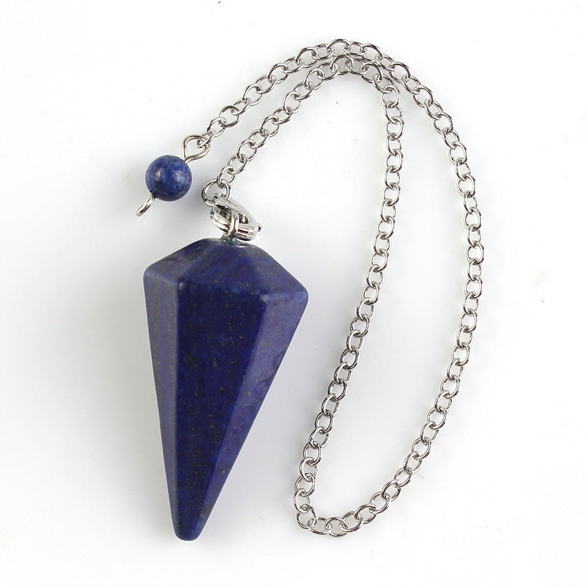 Hexagonal Crystal Pendulum Pendant – Divination & Energy Healing