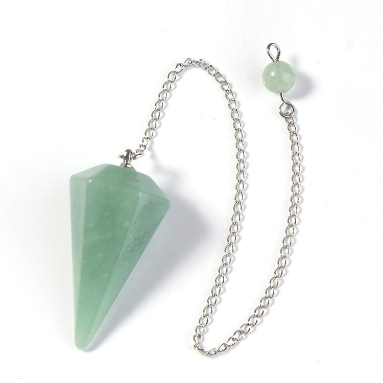 Hexagonal Crystal Pendulum Pendant – Divination & Energy Healing