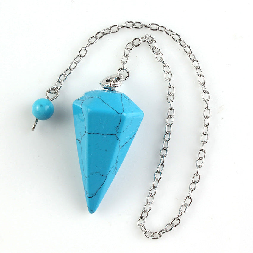 Hexagonal Crystal Pendulum Pendant – Divination & Energy Healing