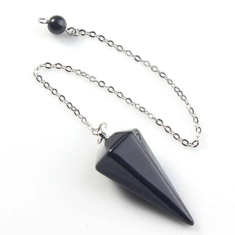 Hexagonal Crystal Pendulum Pendant – Divination & Energy Healing