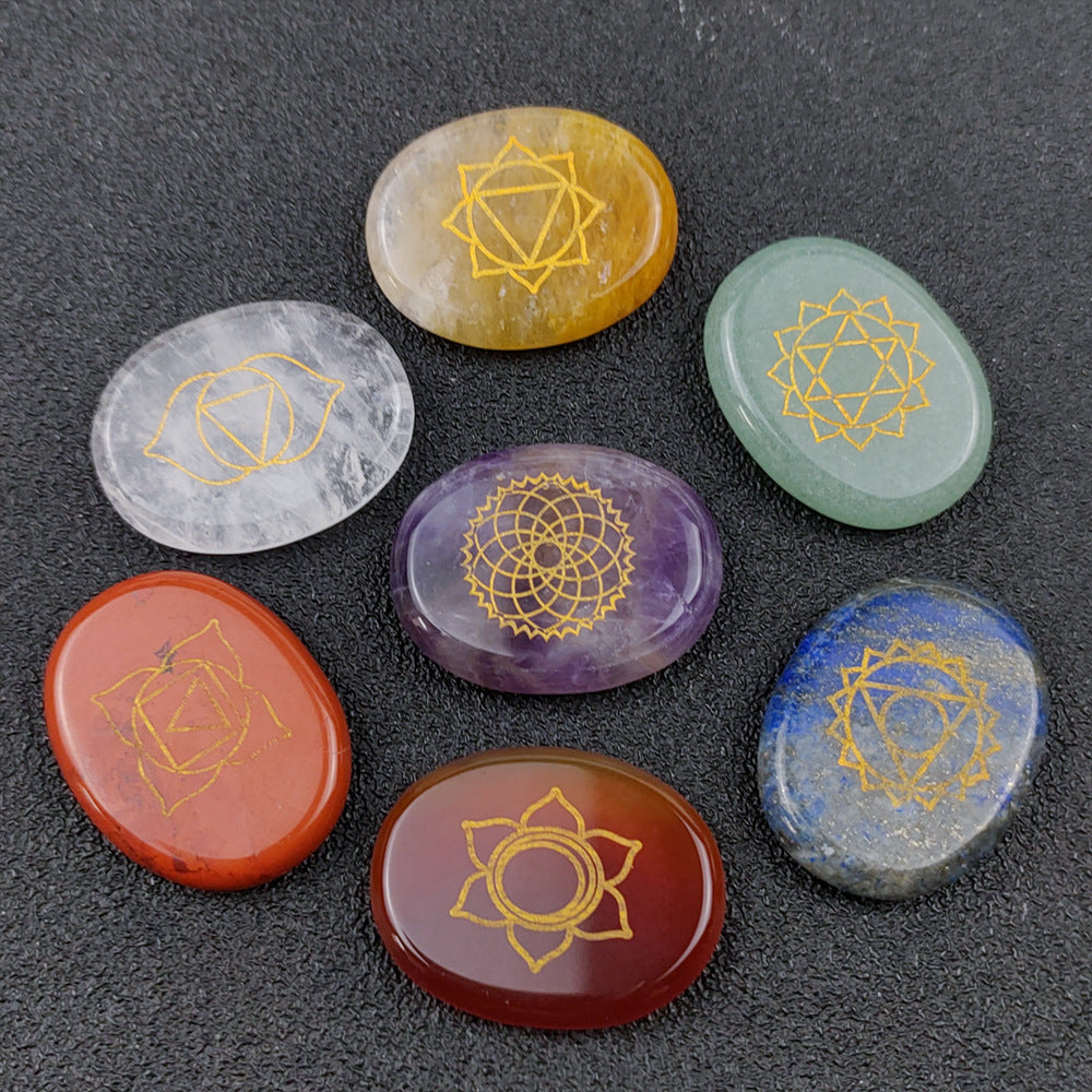 Seven Chakra Healing Stones – Natural Crystal Energy Balancing Set
