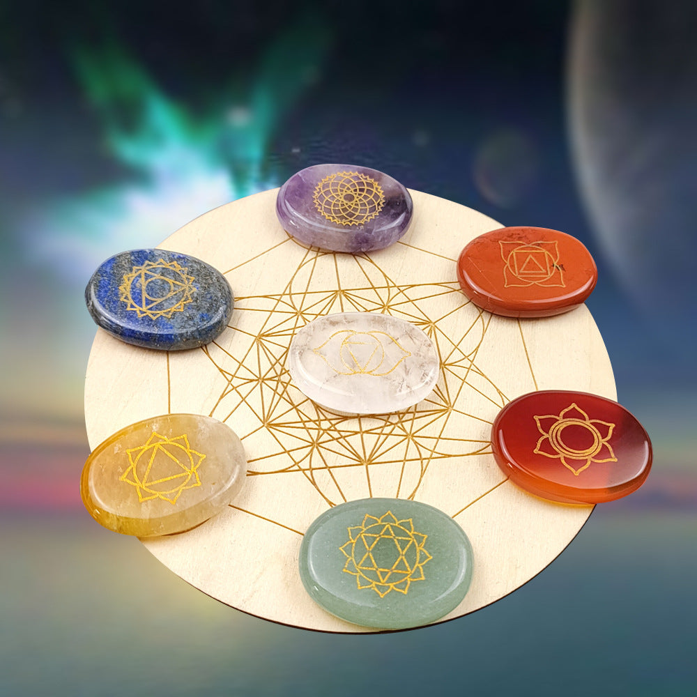 Seven Chakra Healing Stones – Natural Crystal Energy Balancing Set