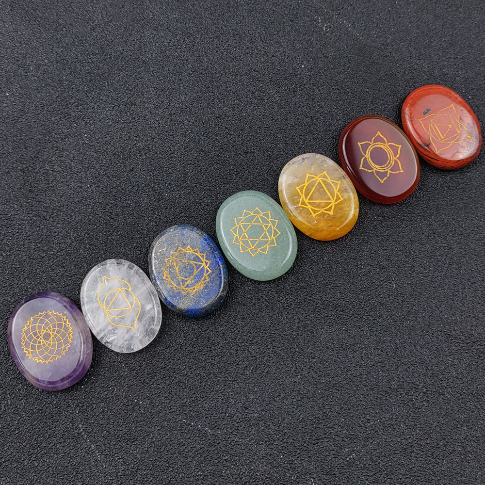 Seven Chakra Healing Stones – Natural Crystal Energy Balancing Set