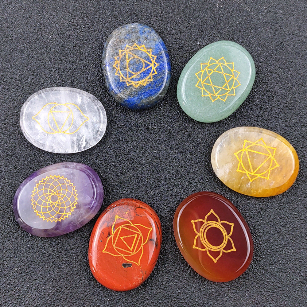 Seven Chakra Healing Stones – Natural Crystal Energy Balancing Set