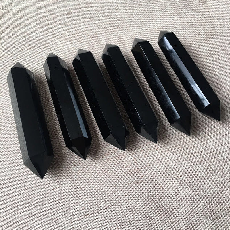 Natural Obsidian Raw Crystal Wand – Energy Cleansing & Protection Stone