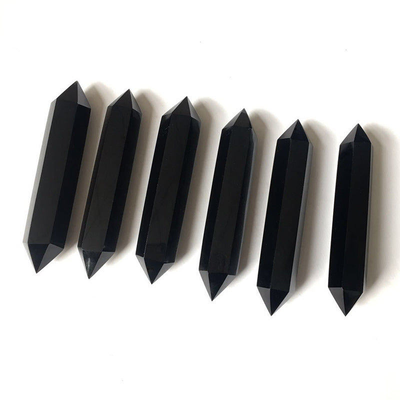 Natural Obsidian Raw Crystal Wand – Energy Cleansing & Protection Stone