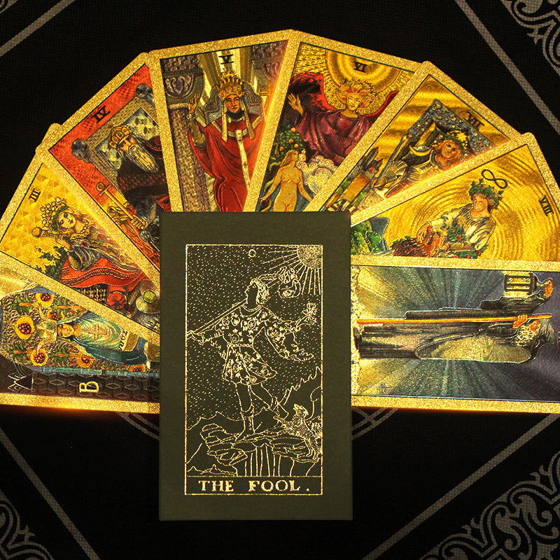 Luxurious Golden Tarot Deck ā Mystical Fortune-Telling & Divination Cards