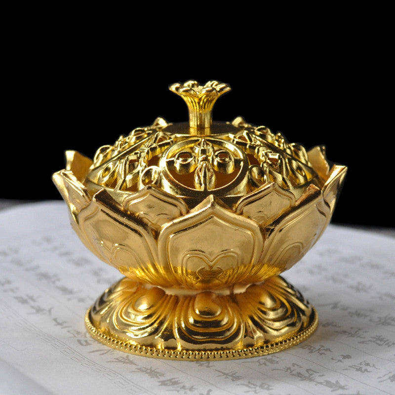 Sacred Lotus Incense Burner – Handcrafted Ritual Holder for Altar & Meditation
