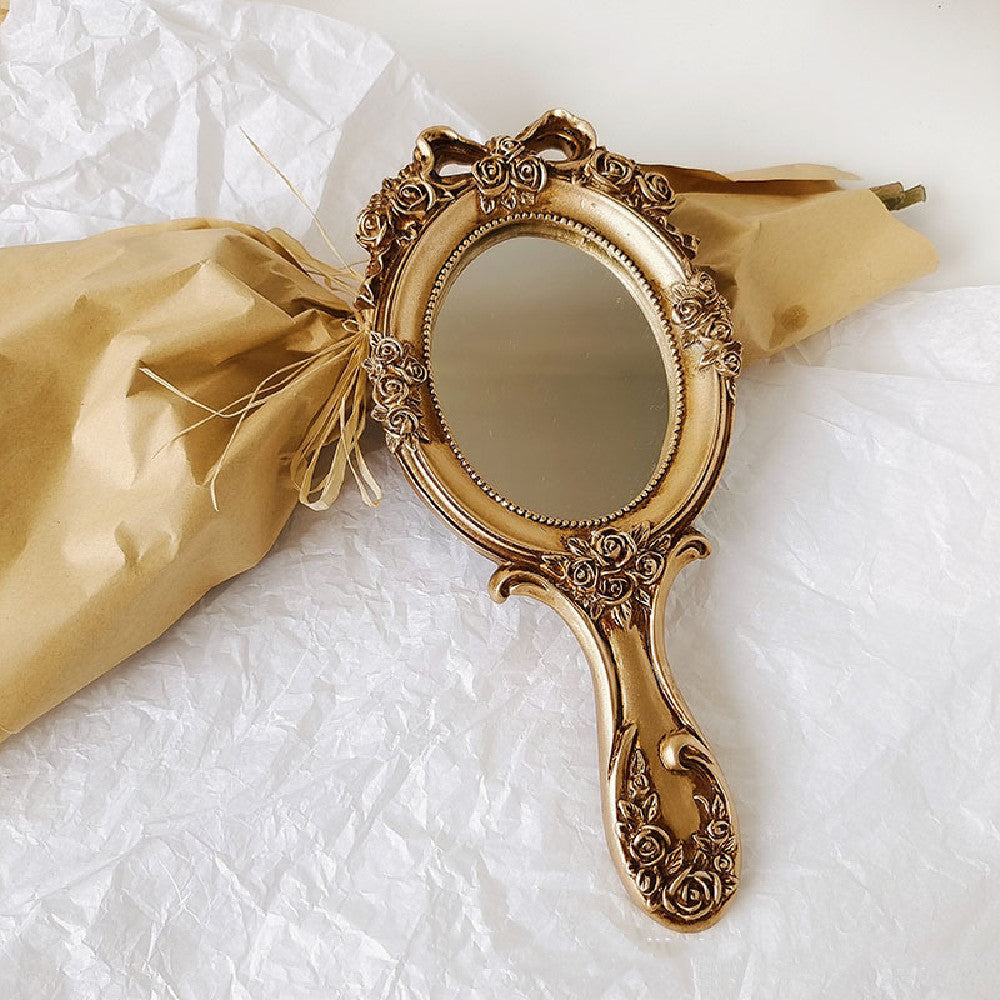 Enchanted Vintage Handheld Mirror – Portal to the Mystical Realm & Ritual Divination Tool