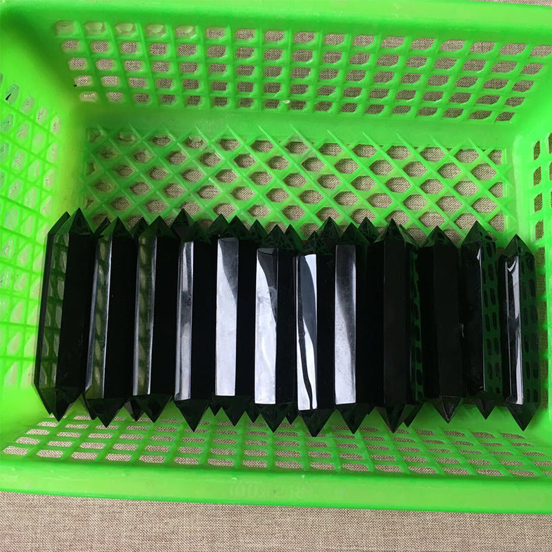 Natural Obsidian Raw Crystal Wand – Energy Cleansing & Protection Stone