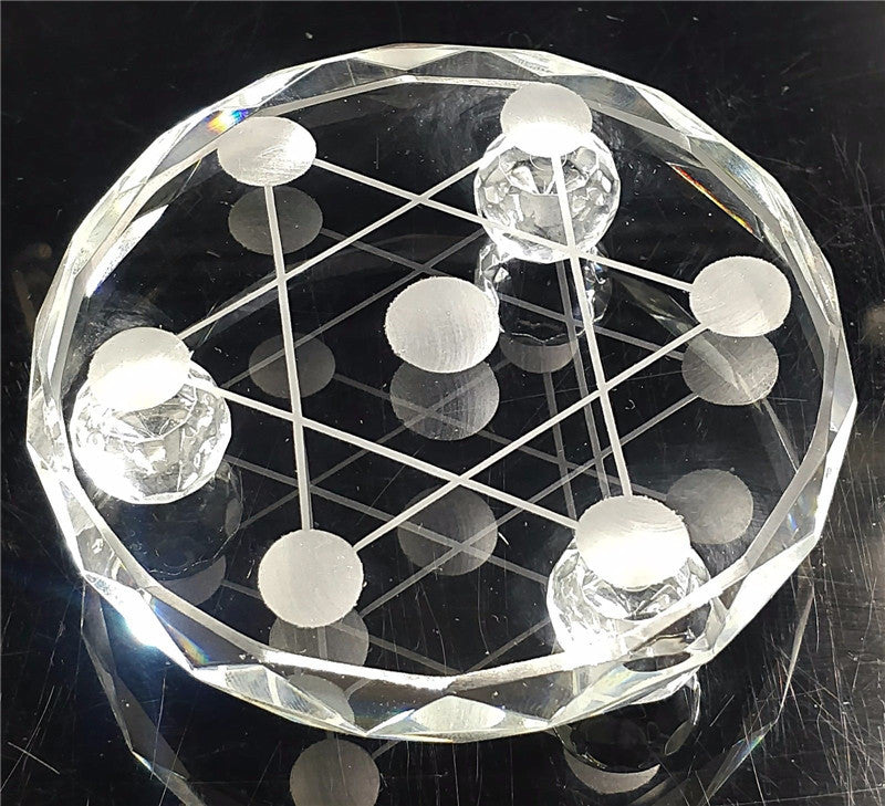 Sacred Seven Star Crystal Grid Plate – Amplify Energy & Manifestation Power