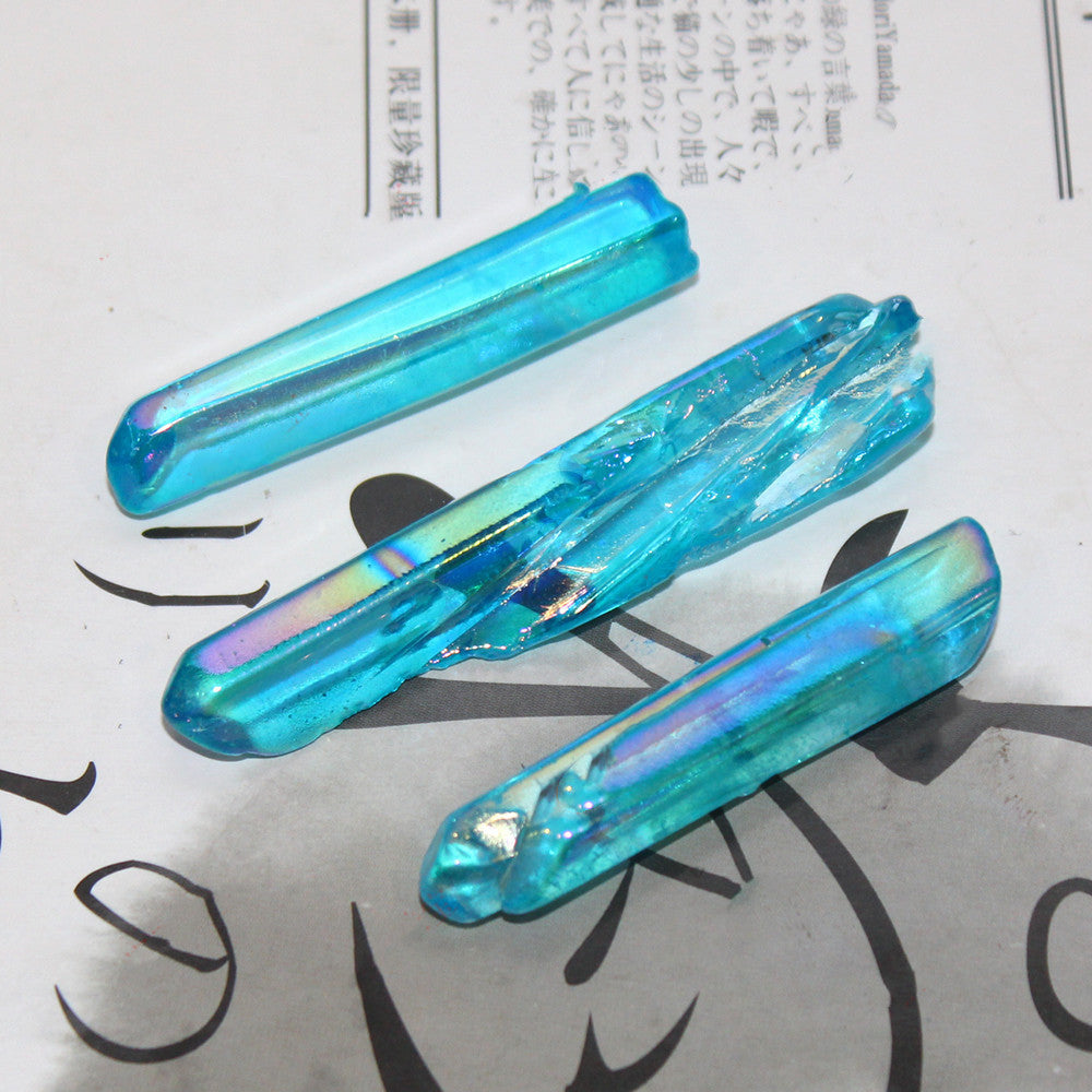 Enchanted Blue Aura Quartz Crystal – Manifestation & Energy Amplifier