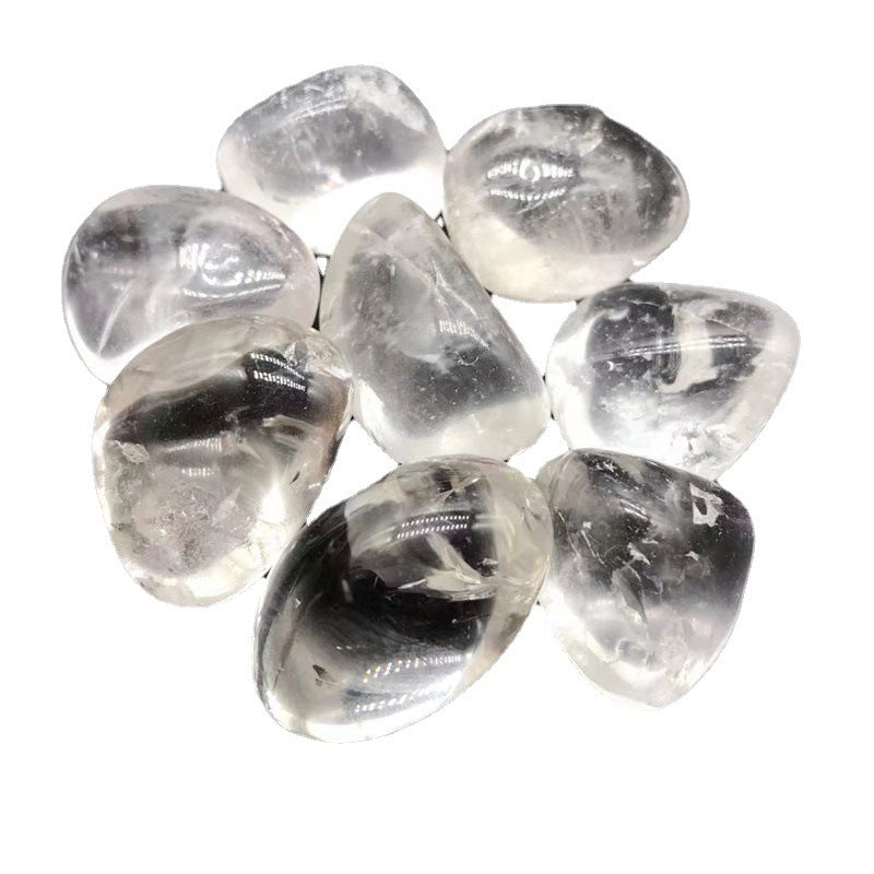 Natural White Crystal Polished Stones – Healing Energy & Decorative Gravel