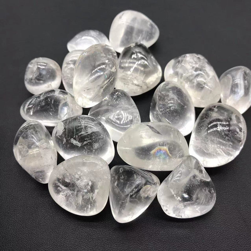 Natural White Crystal Polished Stones – Healing Energy & Decorative Gravel