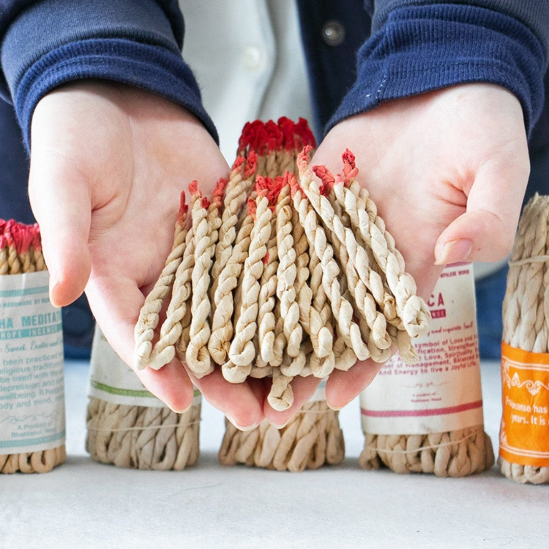 Sacred Ritual Rope Incense – Handwoven & Infused with Mystical Aromas