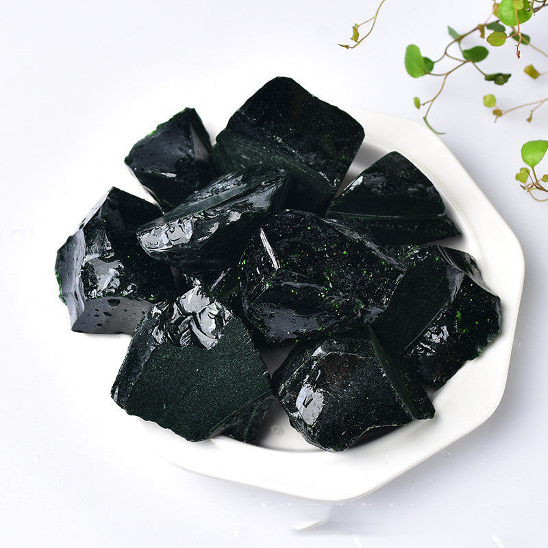 Black Obsidian Raw Energy Stone – Protective & Grounding Crystal