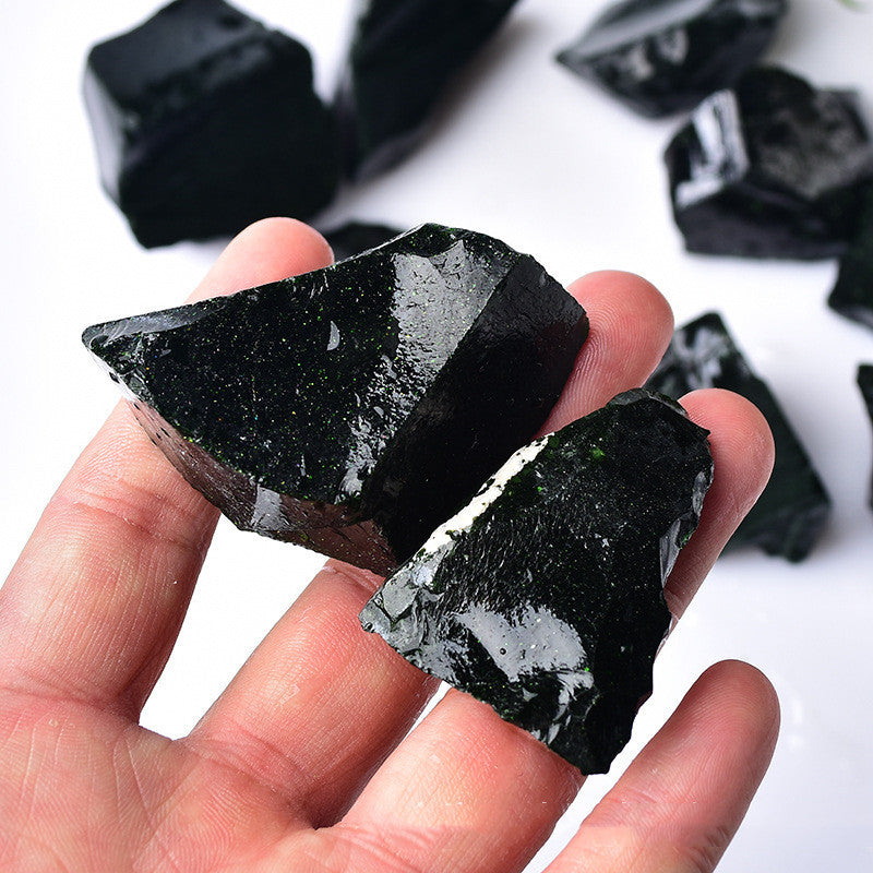 Black Obsidian Raw Energy Stone – Protective & Grounding Crystal
