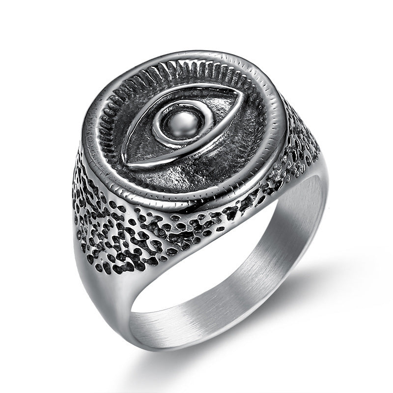Eye of Horus Stainless Steel Ring – A Talisman of Protection & Power